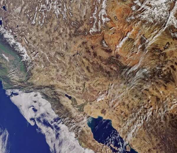 Sentinel 3A satellite images California March 2016