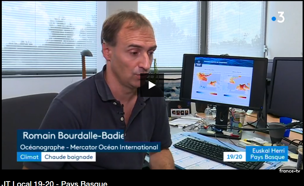 France 3 Aquitaine Pays basque un océan anormalement chaud