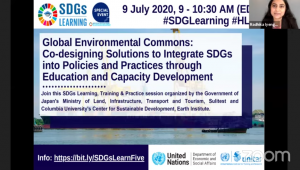Global Commons SDG 14 Integration Event