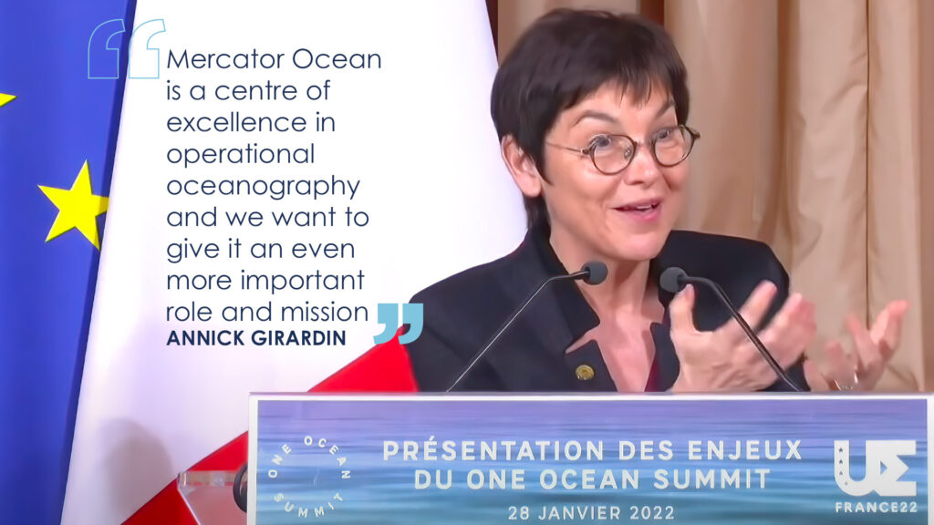 Annick Girardin, French minister for the sea lists the One Ocean Summit's goals