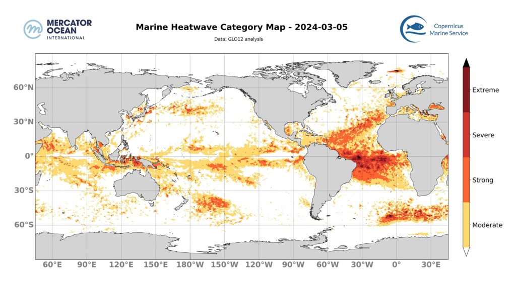 Marine Heatwave Map