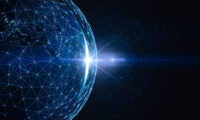 Global Technology And Communication Network (World Map Credits To NASA)